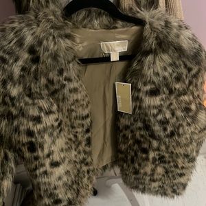 Michael kors cheetah coat